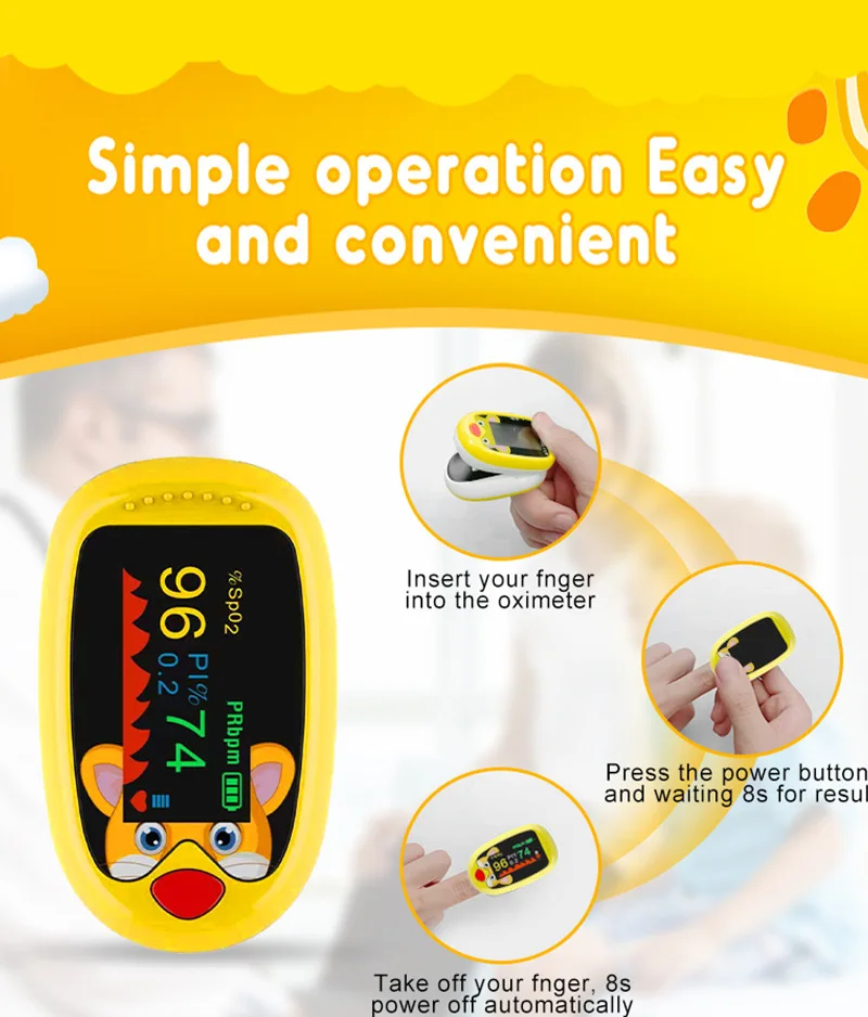 Oxímetro USB, termómetro médic - Pulse Oximeter reseña y precio