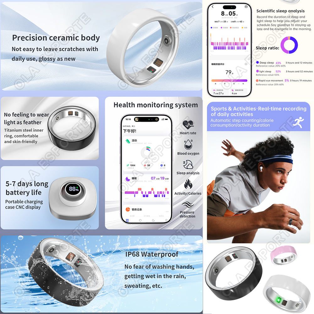 Anillo inteligente de cerámica - Blood Pressure Monitor reseña y precio